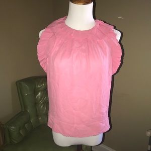 Leifsdottir Anthropologie silk sleeveless blouse